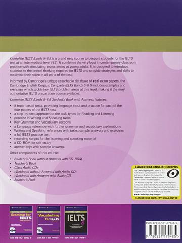 Complete IELTS Bands 5-6.5 Students Book, Workbook and CD