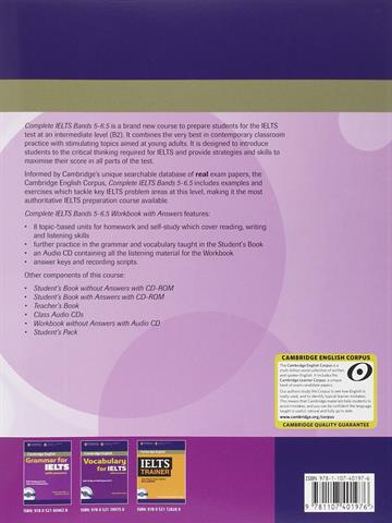 Complete IELTS Bands 5-6.5 Students Book, Workbook and CD