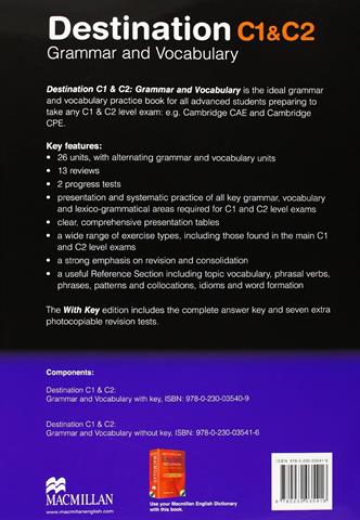 Destination Grammar & Vocabulary C1 & C2: Students Book without Answer Key