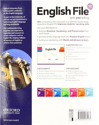 English File Beginner Students Book with Online Practice + Workbook without Key 