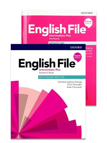 English File Intermediate Plus Students Book with Online Practice + Workbook without Key 