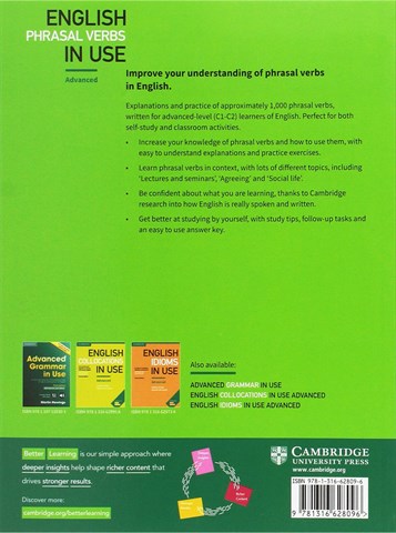 English Phrasal Verbs in Use Advanced Book with Answers 