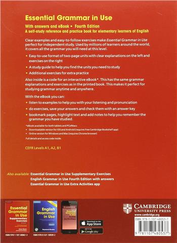 Essential Grammar in Use with Answers and Interactive eBook: A Self-Study Reference and Practice Book for Elementary Learners of English