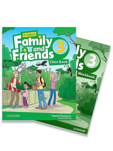 Family and Friends Level 3 Class Book + Workbook with Online Practice