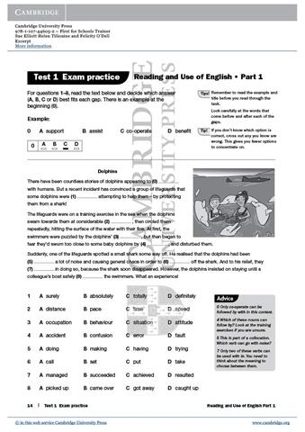 First for Schools Trainer Six Practice Tests with Audio (Authored Practice Tests)