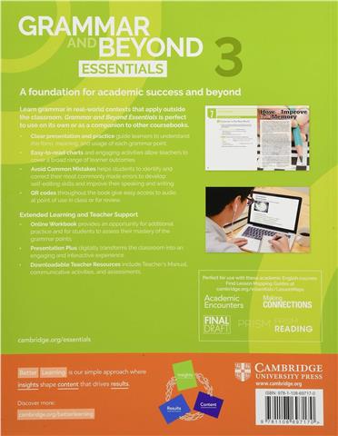 Grammar and Beyond Essentials Level 3 Students Book with Online Workbook