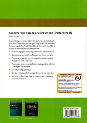 Grammar and Vocabulary for  First and First for Schools Book with Answers and Audio