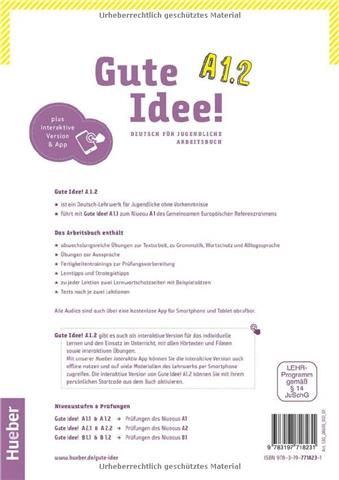Gute Idee! A1.2: Kursbuch + Arbeitsbuch plus interaktive Version / Deutsch für Jugendliche.Deutsch als Fremdsprache