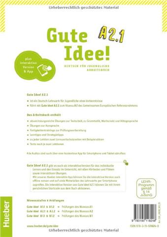 Gute Idee! A2.1: Kursbuch + Arbeitsbuch plus interaktive Version / Deutsch für Jugendliche.Deutsch als Fremdsprache