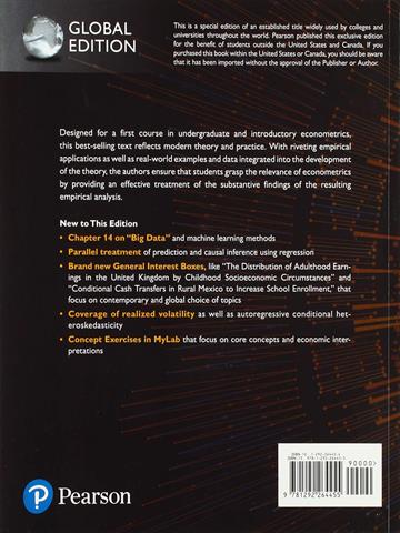 Introduction to Econometrics, James H. Stock, Mark W. Watson (Book + MyLab Code)