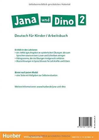 Jana und Dino 2: Kursbuch + Arbeitsbuch  Deutsch für Kinder.Deutsch als Fremdsprache 