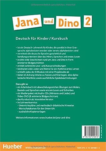 Jana und Dino 2: Kursbuch + Arbeitsbuch  Deutsch für Kinder.Deutsch als Fremdsprache 