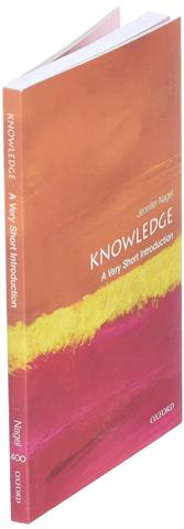 Knowledge, Jennifer Nagel (A Very Short Introduction)