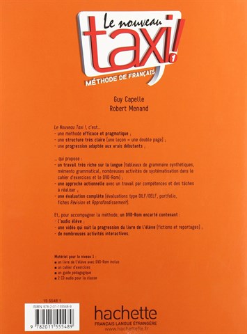 Le nouveau taxi! 1 Livre de leleve + Cahier dexercices