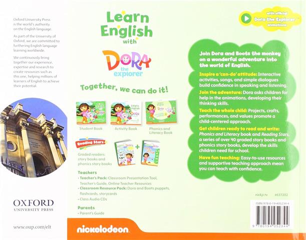 Learn English with Dora the Explorer: Level 3: Student Book and Activity Book 