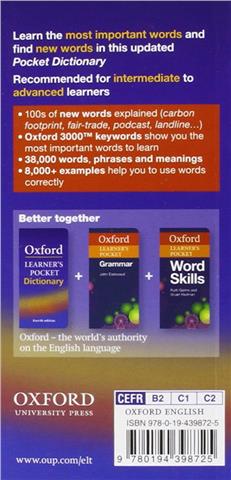 Learners Pocket Dictionary