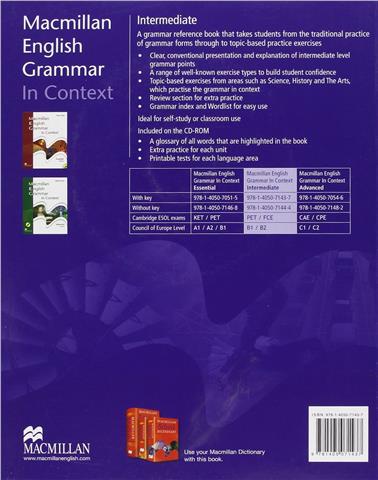 Macmillan English Grammar in Context Intermediate with Key and CD-ROM Pack