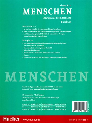 Menschen B1.2 Kursbuch + Arbeitsbuch + DVD