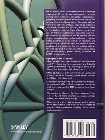Microwave Engineering 4th Edition