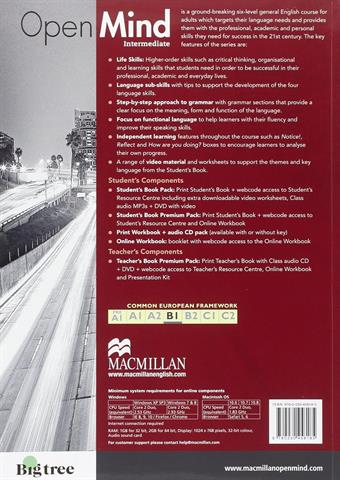 Open Mind Intermediate (B1+) Students Book Premium Pack with access code