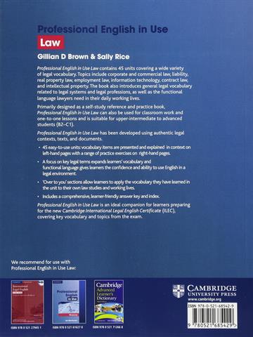 Professional English in Use Law