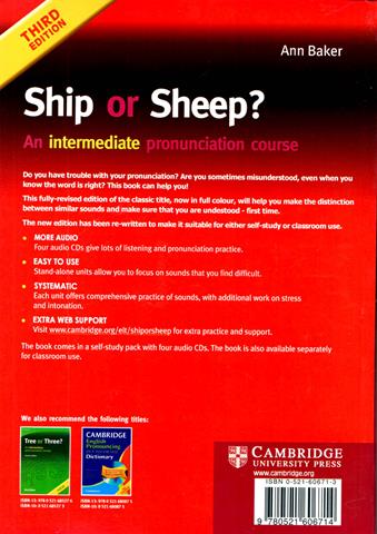 Ship or Sheep? Students Book: An Intermediate Pronunciation Course