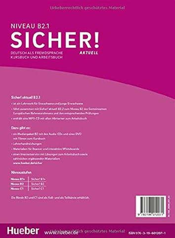 Sicher! aktuell B2.1 Lektion 1-6. Kurs- und Arbeitsbuch mit Audios online: Deutsch als Fremdsprache