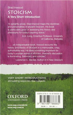Stoicism, Brad Inwood (A Very Short Introduction)