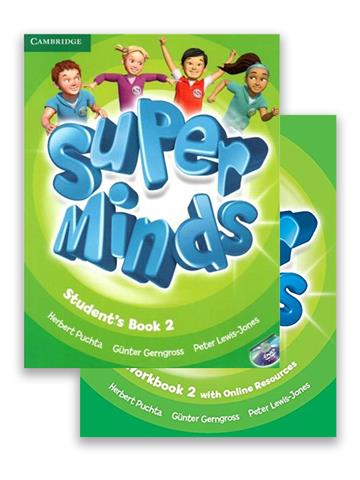 Super Minds Level 2 Students Book with DVD-ROM and Workbook with Online Resources