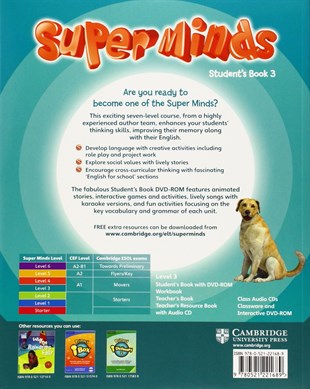 Super Minds Level 3 Students Book with DVD-ROM
