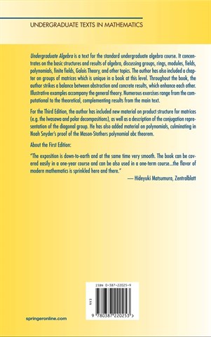 Undergraduate Algebra 3th Edition