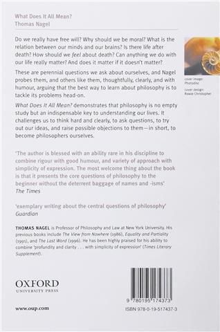 What does it all mean? by Thomas Nagel 