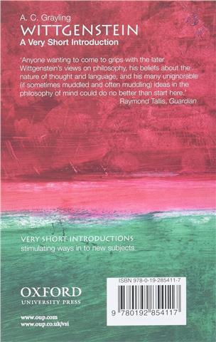 Wittgenstein,  A.C Grayling (A Very Short Introduction)