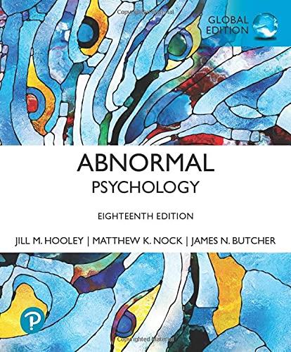 Abnormal Psychology, 18E, Butcher1