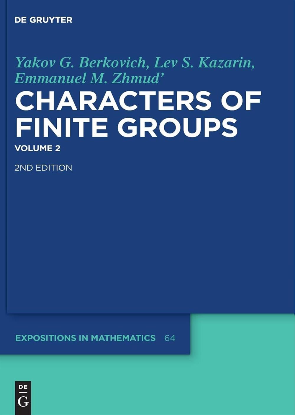 Characters of Finite Groups. Volume 2