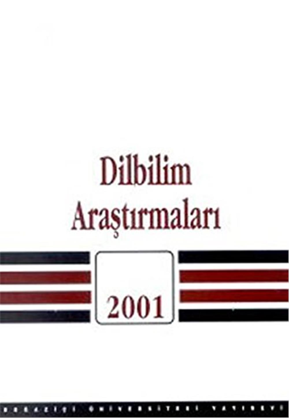 DİLBİLİM ARAŞTIRMALARI 2001  