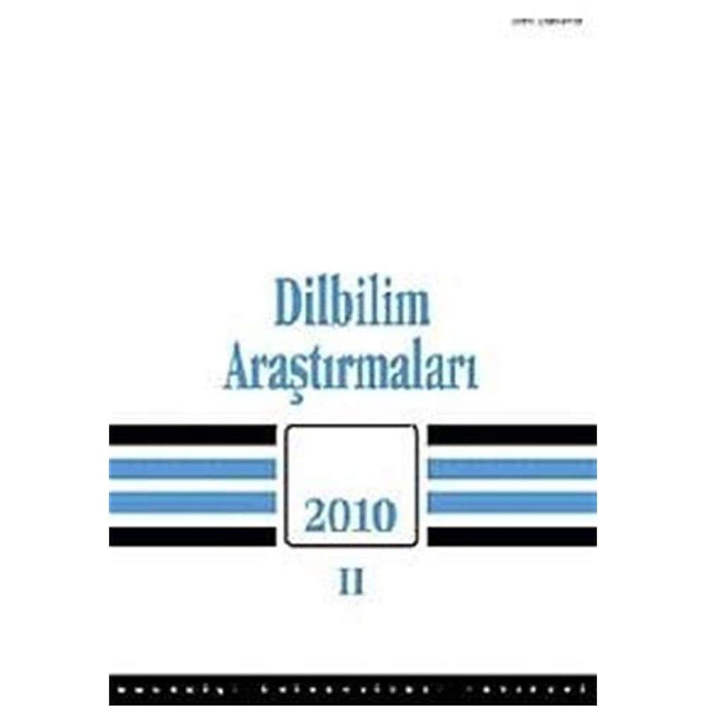DİLBİLİM ARAŞTIRMALARI 2010-2  