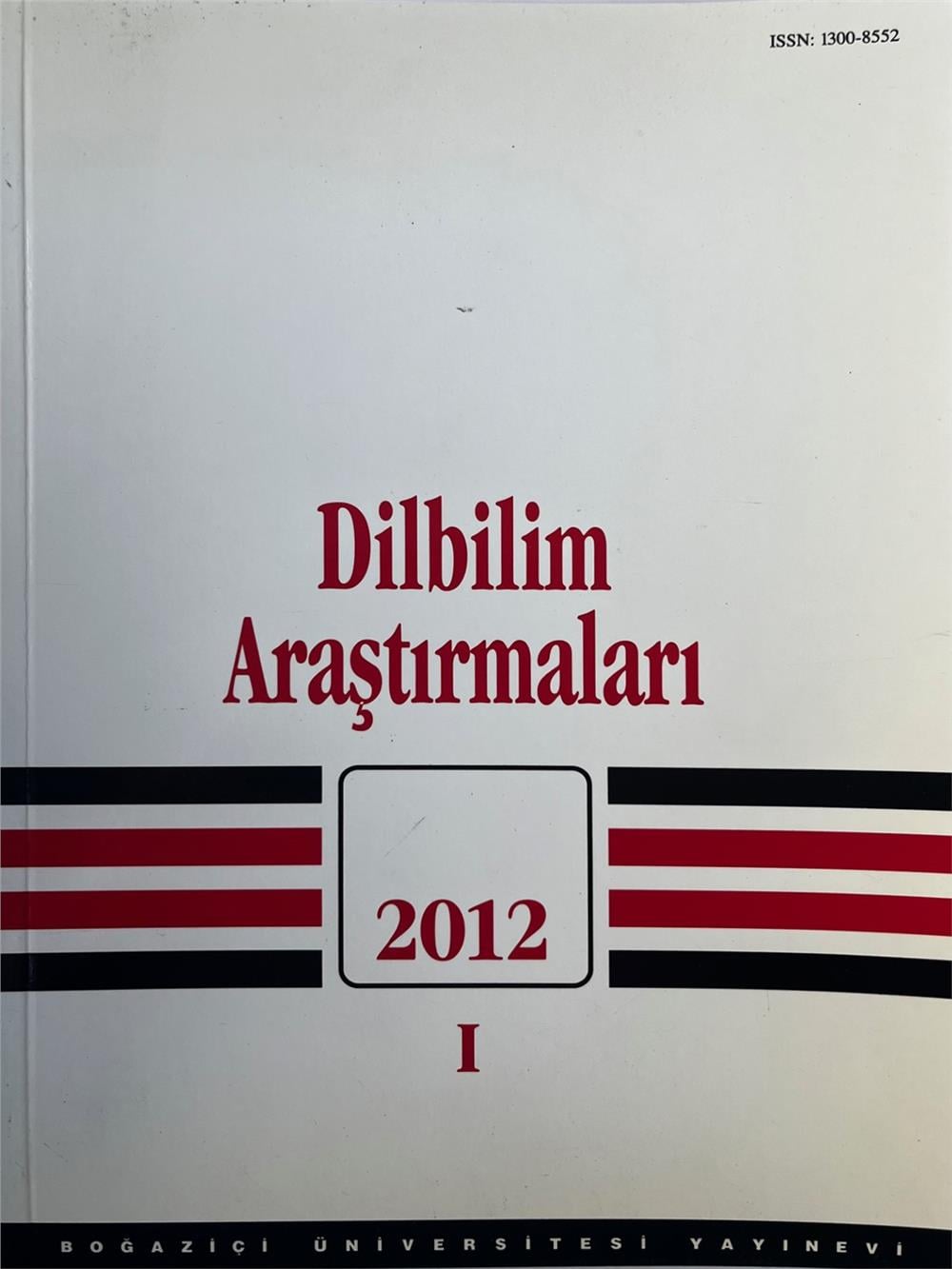 DİLBİLİM ARAŞTIRMALARI 2012-1 