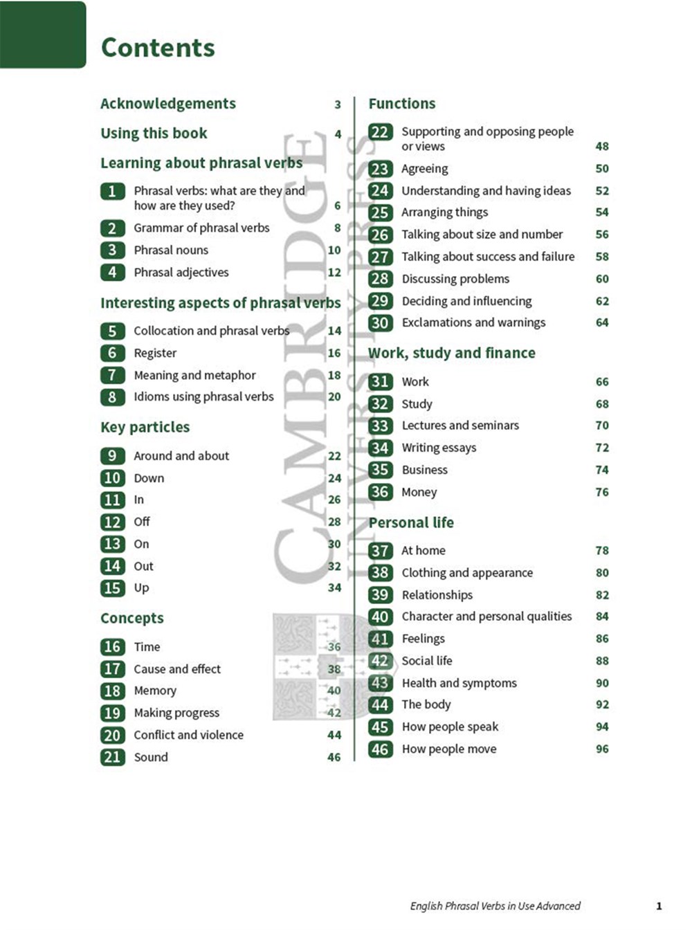 English Phrasal Verbs in Use Advanced Book with Answers