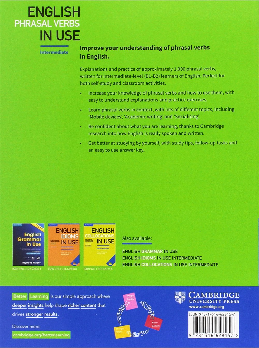 English Phrasal Verbs in Use Intermediate Book with Answers