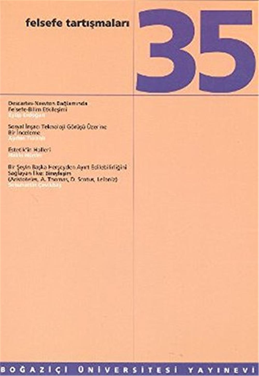Felsefe Tartışmaları 35  