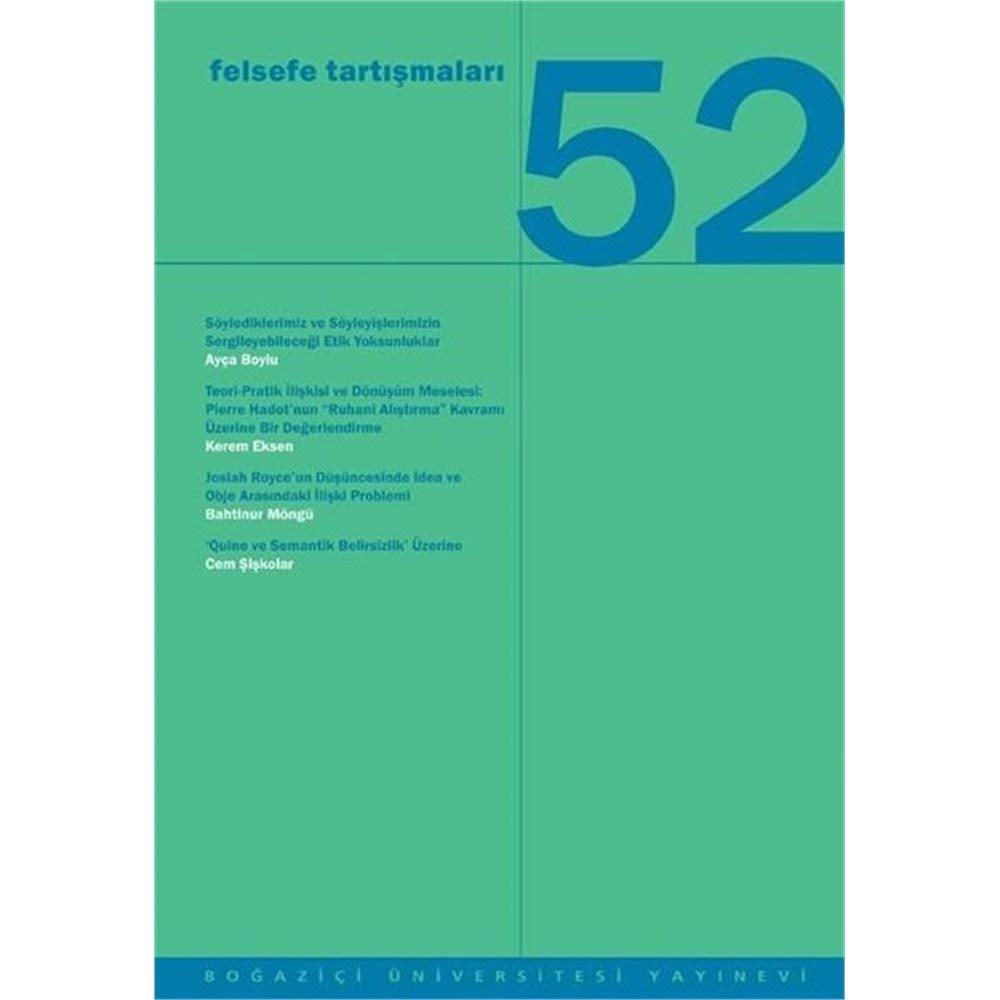 Felsefe Tartışmaları 52  