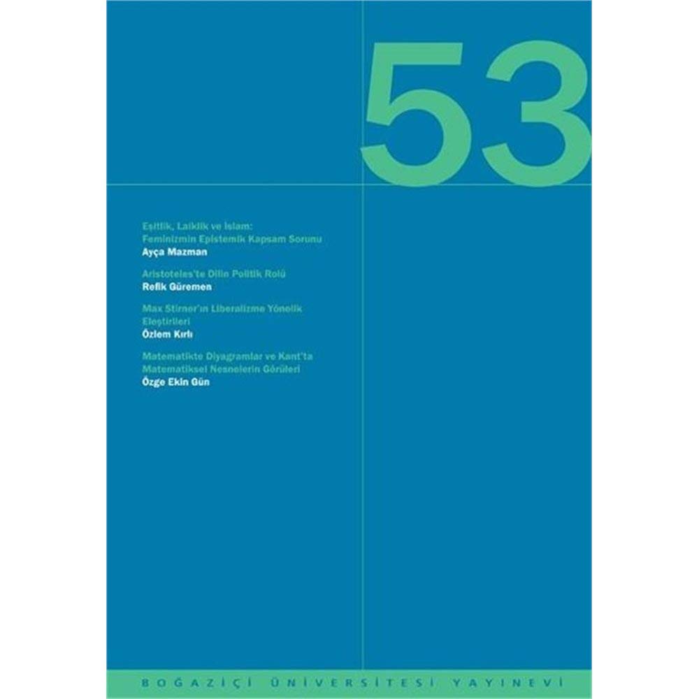 Felsefe Tartışmaları 53  