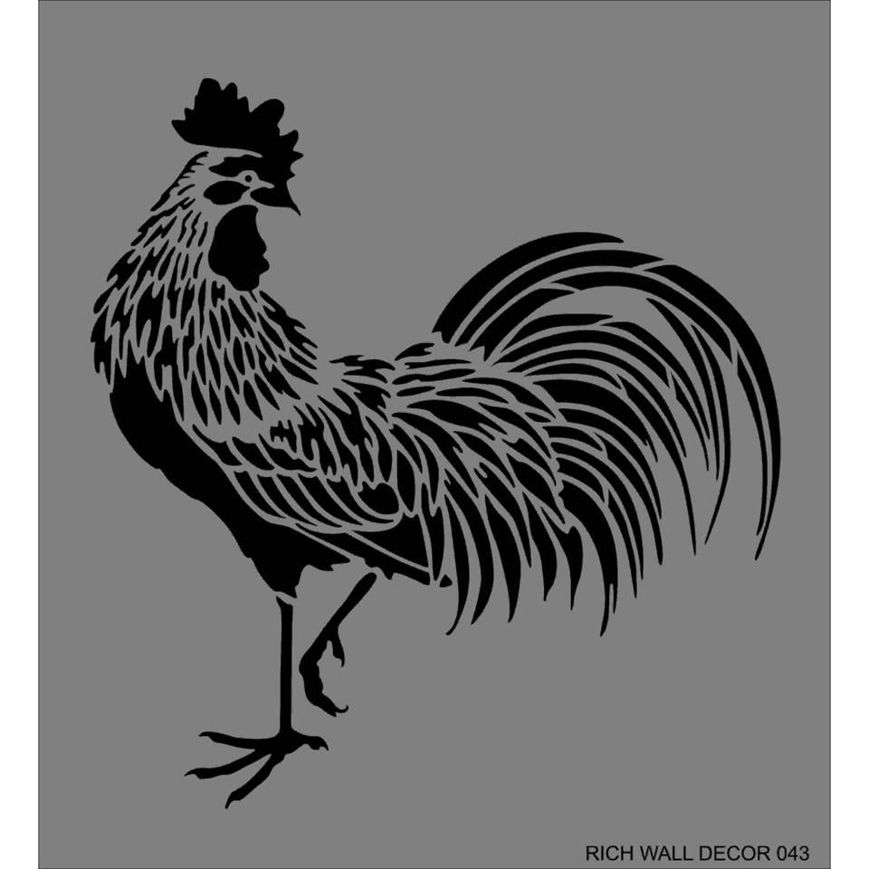 Rich Duvar Stencili Wall Decor 043