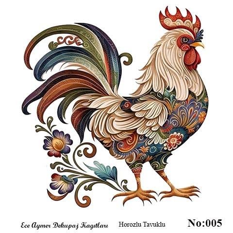 TAVUKLU HOROZLU DEKUPAJ 005