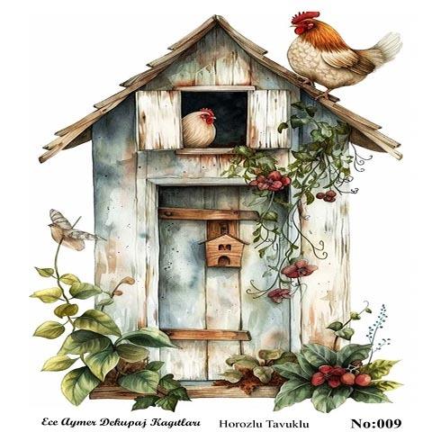 TAVUKLU HOROZLU DEKUPAJ 009