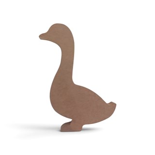 AHŞAP AYAKTA DURAN ÖRDEK 15 CM