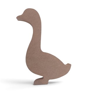AHŞAP AYAKTA DURAN ÖRDEK 17 CM