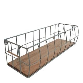 BÜYÜK METAL TEL GÖVDELİ DEKORATİF RAF/SEPET