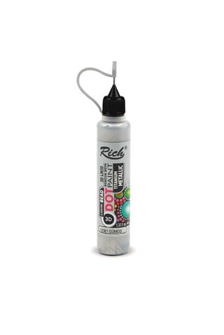 RICH DOT PAINT 3D LIKID BONCUK BOYA GÜMÜŞ